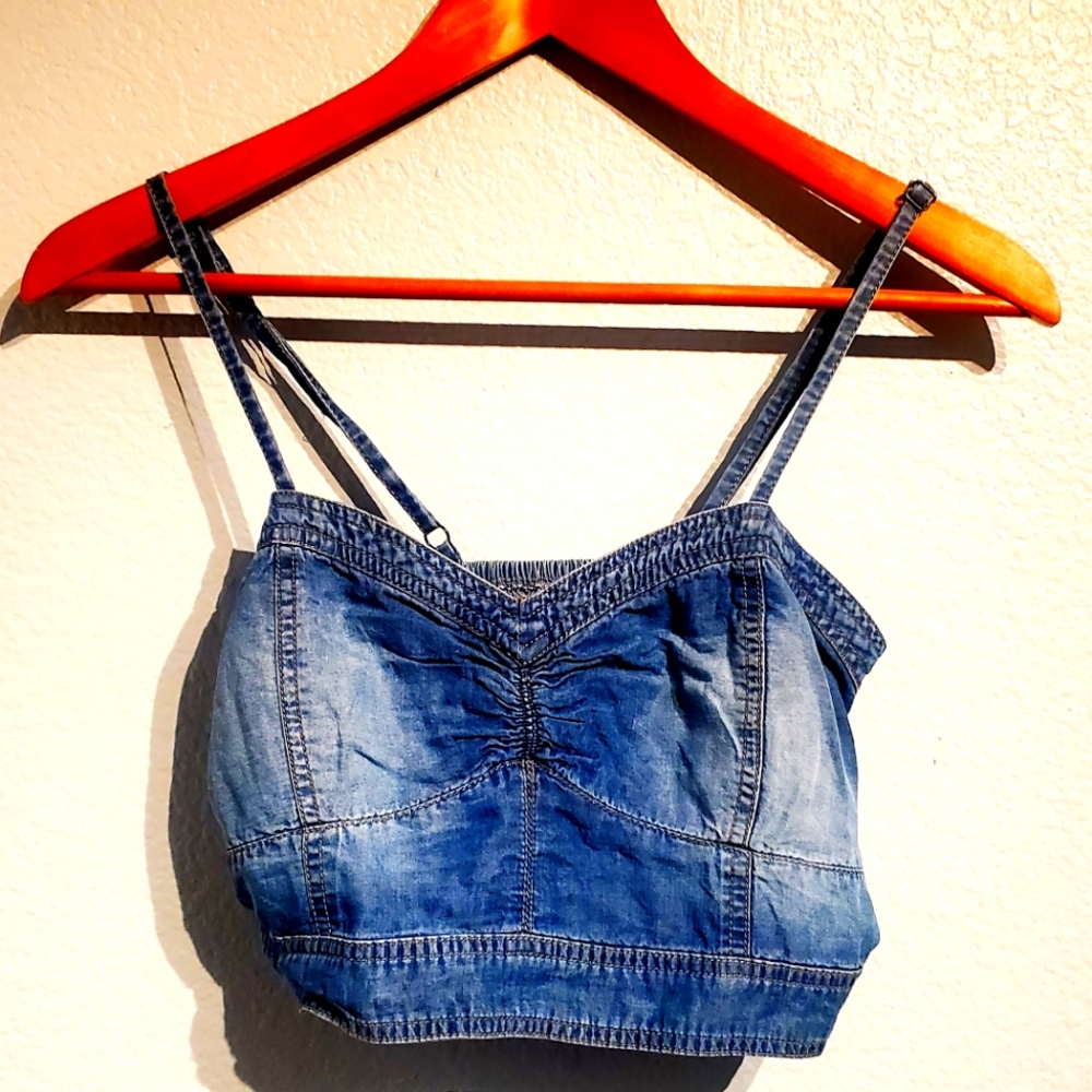 Danity jw signature denim crop top